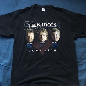Vintage Teen Idols Tour Tee Shirt 1998 DELTA